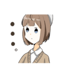 ベレー帽少女（個別スタンプ：3）