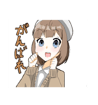 ベレー帽少女（個別スタンプ：6）