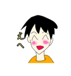 優しすぎて大袈裟になってしまう男の子。（個別スタンプ：7）