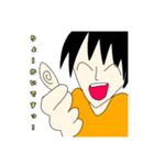 優しすぎて大袈裟になってしまう男の子。（個別スタンプ：19）
