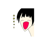 優しすぎて大袈裟になってしまう男の子。（個別スタンプ：20）