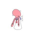 セーラー服と三つ編みのタコ（個別スタンプ：8）