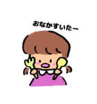 女の子と男の子のつかいやすいスタンプ（個別スタンプ：10）