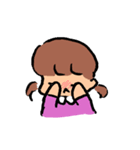 女の子と男の子のつかいやすいスタンプ（個別スタンプ：11）
