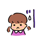 女の子と男の子のつかいやすいスタンプ（個別スタンプ：15）