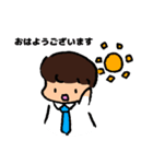 女の子と男の子のつかいやすいスタンプ（個別スタンプ：21）