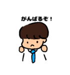 女の子と男の子のつかいやすいスタンプ（個別スタンプ：25）