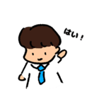 女の子と男の子のつかいやすいスタンプ（個別スタンプ：26）