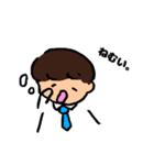 女の子と男の子のつかいやすいスタンプ（個別スタンプ：33）