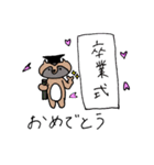 お祝いたぬきスタンプ（個別スタンプ：13）