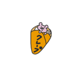 ぶたおくん、(食べ物編)（個別スタンプ：8）