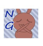 使いやすい【うさぎん】スタンプ（個別スタンプ：10）