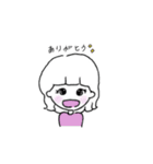 ゆるかわ女の子毎日スタンプ（個別スタンプ：4）