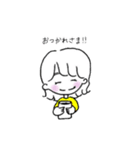 ゆるかわ女の子毎日スタンプ（個別スタンプ：19）