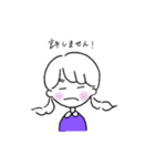 ゆるかわ女の子毎日スタンプ（個別スタンプ：28）