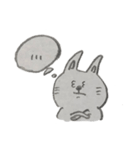 だんだんとうさぎになっていくくま（個別スタンプ：3）