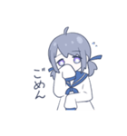 女の子とかめ（個別スタンプ：3）