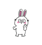 口なしうさぎの文字なしスタンプ（個別スタンプ：1）