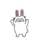 口なしうさぎの文字なしスタンプ（個別スタンプ：2）