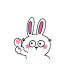 口なしうさぎの文字なしスタンプ（個別スタンプ：4）