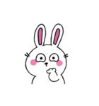 口なしうさぎの文字なしスタンプ（個別スタンプ：5）
