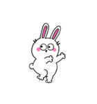口なしうさぎの文字なしスタンプ（個別スタンプ：12）