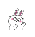 口なしうさぎの文字なしスタンプ（個別スタンプ：13）