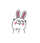 口なしうさぎの文字なしスタンプ（個別スタンプ：17）