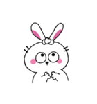 口なしうさぎの文字なしスタンプ（個別スタンプ：18）