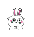 口なしうさぎの文字なしスタンプ（個別スタンプ：19）