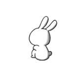 口なしうさぎの文字なしスタンプ（個別スタンプ：22）