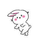 口なしうさぎの文字なしスタンプ（個別スタンプ：23）
