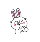 口なしうさぎの文字なしスタンプ（個別スタンプ：26）