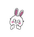 口なしうさぎの文字なしスタンプ（個別スタンプ：27）