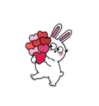 口なしうさぎの文字なしスタンプ（個別スタンプ：28）