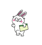 口なしうさぎの文字なしスタンプ（個別スタンプ：31）