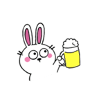 口なしうさぎの文字なしスタンプ（個別スタンプ：32）
