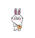 口なしうさぎの文字なしスタンプ（個別スタンプ：33）