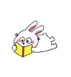 口なしうさぎの文字なしスタンプ（個別スタンプ：35）