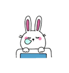 口なしうさぎの文字なしスタンプ（個別スタンプ：36）