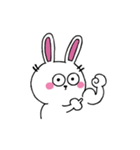 口なしうさぎの文字なしスタンプ（個別スタンプ：38）
