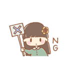 手描き女の子《ひまわり》（個別スタンプ：4）