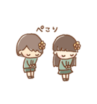 手描き女の子《ひまわり》（個別スタンプ：6）