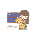 手描き女の子《ひまわり》（個別スタンプ：12）