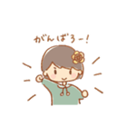 手描き女の子《ひまわり》（個別スタンプ：14）