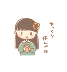 手描き女の子《ひまわり》（個別スタンプ：15）