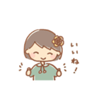 手描き女の子《ひまわり》（個別スタンプ：19）