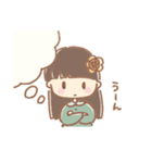 手描き女の子《ひまわり》（個別スタンプ：21）