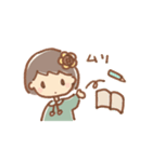 手描き女の子《ひまわり》（個別スタンプ：25）