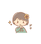 手描き女の子《ひまわり》（個別スタンプ：27）